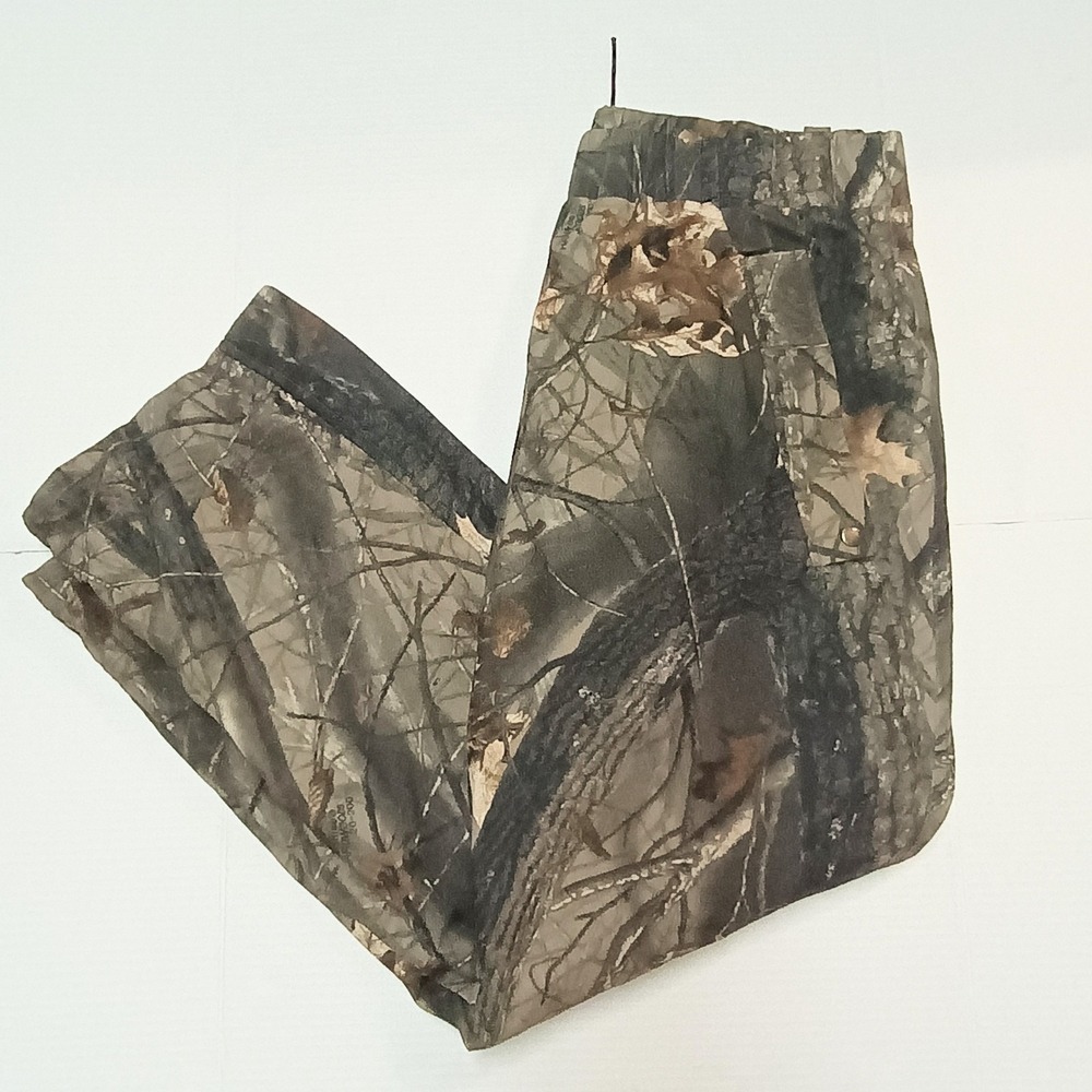 Spartan Outdoors Real Tree Camo Fleece Lined zipper Pocket Hunting Pants Large